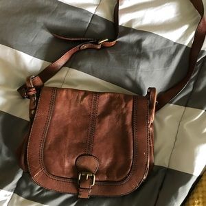 Leather fossil bag